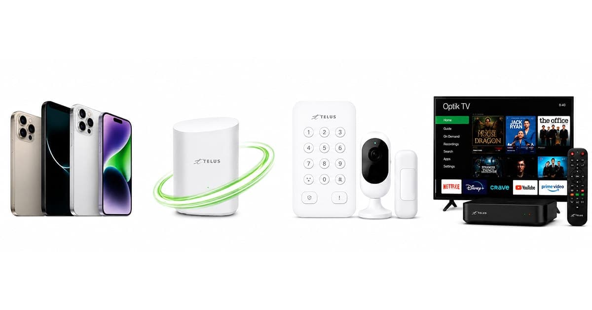 TELUS internet, Optik TV, home security and mobility bundled together at Bolt Wireless