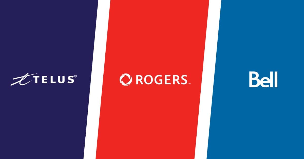 TELUS, Rogers and Bell compared side by side on coverage, speed and price by Bolt Wireless