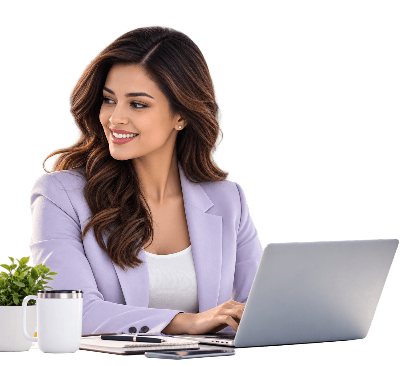 An employee working at a laptop — TELUS EPP gives staff at partner employers exclusive rates through Bolt Wireless, an authorized TELUS dealer